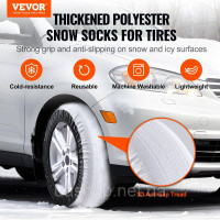 Vevor 310381 Потовщені снігові шкарпетки Шини Snow Traction Tire Cover-Large 2pcs Vevor 310381 Потовщені снігові шкарпетки Шини Snow Traction Tire Cover-Large 2pcs