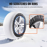 Vevor 310381 Потовщені снігові шкарпетки Шини Snow Traction Tire Cover-Large 2pcs Vevor 310381 Потовщені снігові шкарпетки Шини Snow Traction Tire Cover-Large 2pcs