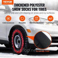 Vevor 310379 Потовщені снігові шкарпетки Шини Snow Traction Tire Cover Large Pack of 2