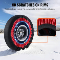 Vevor 310379 Потовщені снігові шкарпетки Шини Snow Traction Tire Cover Large Pack of 2