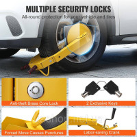 Vevor 310395 Wheel Lock Car Claw 1 шт. Замок для шин. Підходить для протиугінного колеса причепа діаметром 160-380 мм із