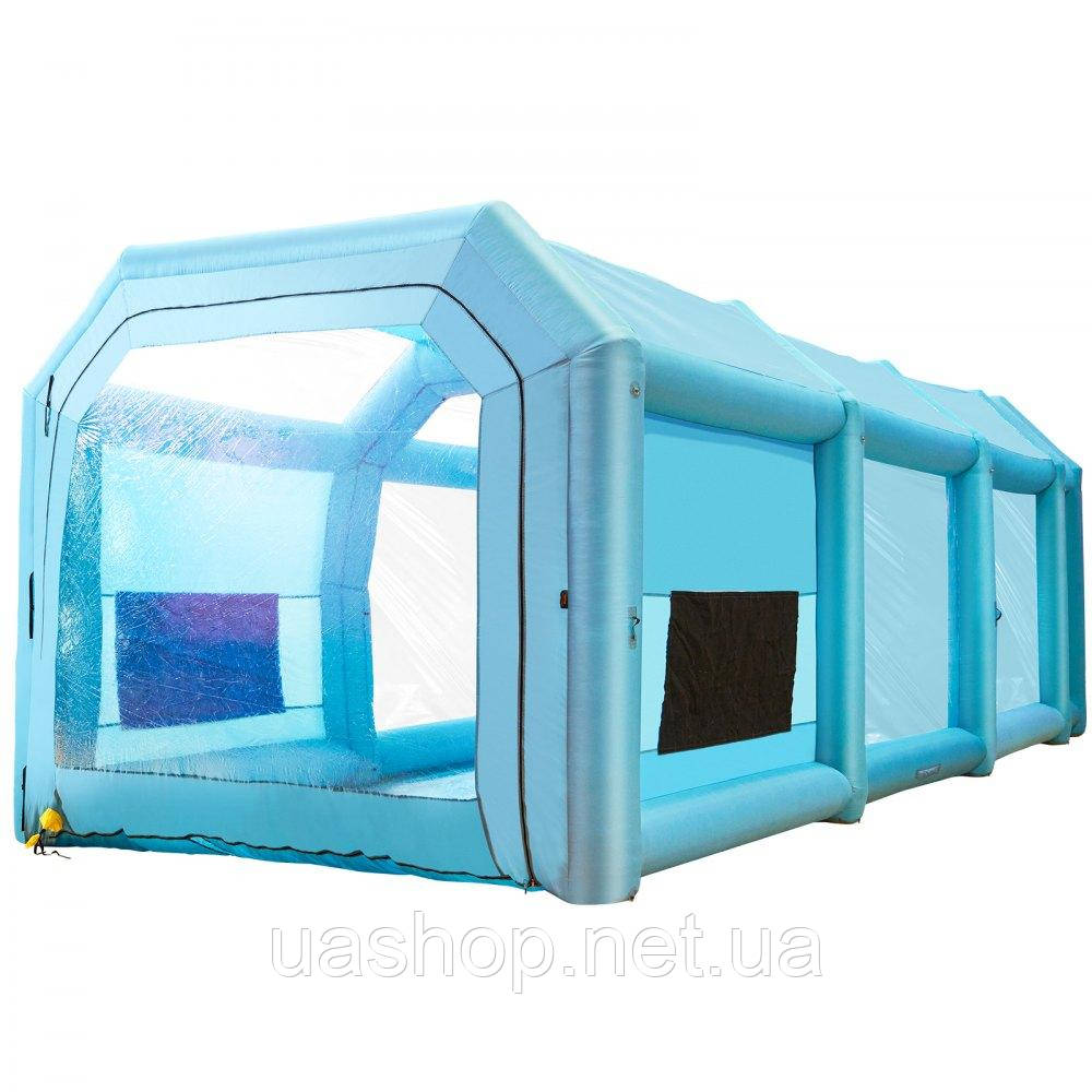 Vevor 310443 Paint Booth DIY Фарба спрей Фарба Захисний Намет 10,75x3,9x3,47 м Синій