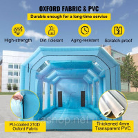 Vevor 310443 Paint Booth DIY Фарба спрей Фарба Захисний Намет 10,75x3,9x3,47 м Синій