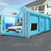 Vevor 310443 Paint Booth DIY Фарба спрей Фарба Захисний Намет 10,75x3,9x3,47 м Синій
