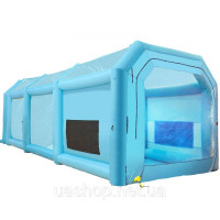 Vevor 310443 Paint Booth DIY Фарба спрей Фарба Захисний Намет 10,75x3,9x3,47 м Синій