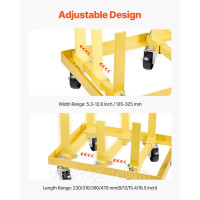 Vevor 310500 Підставка для двигуна 340 кг, регульований підйомний візок для двигуна, сталь із 4 коліщатками Vevor 310500 Підставка для двигуна 340 кг, регульований підйомний візок для двигуна, сталь із 4 коліщатками