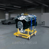 Vevor 310500 Підставка для двигуна 340 кг, регульований підйомний візок для двигуна, сталь із 4 коліщатками Vevor 310500 Підставка для двигуна 340 кг, регульований підйомний візок для двигуна, сталь із 4 коліщатками