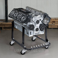 Vevor 310501 Стійка двигуна Підйомник двигуна з 4 коліщатками, важка сталь 340 кг