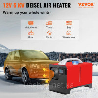 Vevor 310530 Дизельний автомобільний паливний обігрівач 12V, дизельний обігрівач 5 кВт, повітряний дизельний обігрівач для