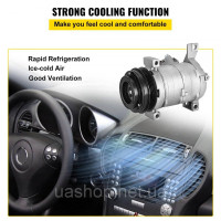 Vevor 310557 Компресор кондиціонера, підходить для GMC YUKON 2001 2002 2003-2007 2008 2009 6.0 л, 5.3 л, 4.8 л Vevor 310557 Компресор кондиціонера, підходить для GMC YUKON 2001 2002 2003-2007 2008 2009 6.0 л, 5.3 л, 4.8 л