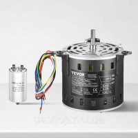 Vevor 310563 Двигун повітродувки 1/3HP 1.95A 750/9501250об/хв 3-швидкісний конденсатор 15мкФ/450В