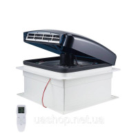 Vevor 311184 Fection Hertomple Fection 410x410x252 мм, вентилятор даху 12 В, оборотний вентилятор з 10 передачами та дистанційним