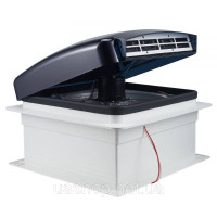 Vevor 311184 Fection Hertomple Fection 410x410x252 мм, вентилятор даху 12 В, оборотний вентилятор з 10 передачами та дистанційним