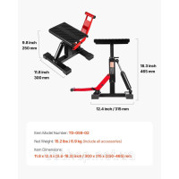 Vevor 310607 Регульований гідравлічний домкрат для мотоцикла Dirt Bike Lift Stand 544 кг