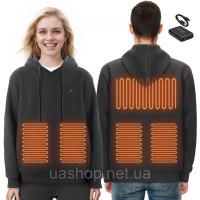 Vevor 311190 Heated Hoodie Heating Jacket USB Heated Unisex L Black