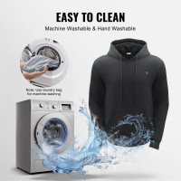 Vevor 311190 Heated Hoodie Heating Jacket USB Heated Unisex L Black Vevor 311190 Heated Hoodie Heating Jacket USB Heated Unisex L Black