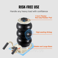 Vevor 310622 Vor Traugalleber, 3 T триразовий повітряний мішок, підйомник подушок безпеки з шістьма сталевими трубами, висотою Vevor 310622 Vor Traugalleber, 3 T триразовий повітряний мішок, підйомник подушок безпеки з шістьма сталевими трубами, висотою