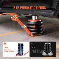 Vevor 310624 Pneumatic Car Jack Air Jack 6t Four Bag SUV Pickup Portable Black Vevor 310624 Pneumatic Car Jack Air Jack 6t Four Bag SUV Pickup Portable Black