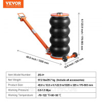 Vevor 310624 Pneumatic Car Jack Air Jack 6t Four Bag SUV Pickup Portable Black Vevor 310624 Pneumatic Car Jack Air Jack 6t Four Bag SUV Pickup Portable Black