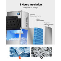 Vevor 311254 Контейнер для зберігання льодогенератора Ice Cube Maker (лише контейнер для льоду) 113,4 кг Vevor 311254 Контейнер для зберігання льодогенератора Ice Cube Maker (лише контейнер для льоду) 113,4 кг