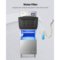 Vevor 311254 Контейнер для зберігання льодогенератора Ice Cube Maker (лише контейнер для льоду) 113,4 кг Vevor 311254 Контейнер для зберігання льодогенератора Ice Cube Maker (лише контейнер для льоду) 113,4 кг