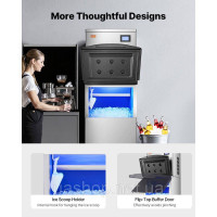 Vevor 311254 Контейнер для зберігання льодогенератора Ice Cube Maker (лише контейнер для льоду) 113,4 кг Vevor 311254 Контейнер для зберігання льодогенератора Ice Cube Maker (лише контейнер для льоду) 113,4 кг