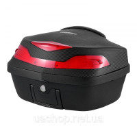 Vevor 310657 Кофр для мотоцикла, задній бокс 48 л, виготовлений з ПП матеріалу, із задньою подушкою, водонепроникний та знімний