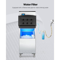 Vevor 311258 Контейнер для зберігання льодогенератора Ice Cube Maker (контейнер для льоду) з фільтром Vevor 311258 Контейнер для зберігання льодогенератора Ice Cube Maker (контейнер для льоду) з фільтром