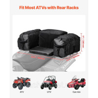 Vevor 310671 Задня сумка для зберігання ATV, сумка для багажу, задня вантажна сумка (74 л) з охолоджувальною ізольованою кишенею, Vevor 310671 Задня сумка для зберігання ATV, сумка для багажу, задня вантажна сумка (74 л) з охолоджувальною ізольованою кишенею,