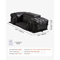Vevor 310670 50L ATV Задня сумка для зберігання Хвостова сумка Вантажна сумка Губка Подушка Vevor 310670 50L ATV Задня сумка для зберігання Хвостова сумка Вантажна сумка Губка Подушка