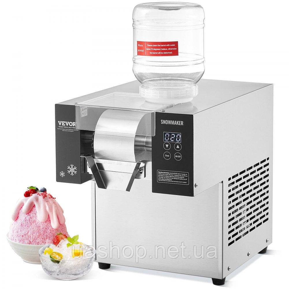 Vevor 311282 Комерційний льодогенератор Snowflake Ice Shaver 170 кг/24 год. Нержавіюча сталь