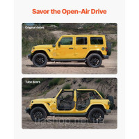 Vevor 310684 Трубчасті двері Jeep у мисливському стилі (4-дверні) з посиленими петлями та оригінальним механізмом блокування, Vevor 310684 Трубчасті двері Jeep у мисливському стилі (4-дверні) з посиленими петлями та оригінальним механізмом блокування,