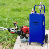 Vevor 310705 Бак для зберігання палива Fuel Caddy 30 галонів 4 колеса з ручним насосом, синій Vevor 310705 Бак для зберігання палива Fuel Caddy 30 галонів 4 колеса з ручним насосом, синій
