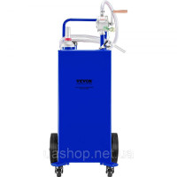 Vevor 310705 Бак для зберігання палива Fuel Caddy 30 галонів 4 колеса з ручним насосом, синій Vevor 310705 Бак для зберігання палива Fuel Caddy 30 галонів 4 колеса з ручним насосом, синій