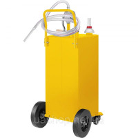 Vevor 310706 Бак для зберігання палива Fuel Caddy 30 галонів 4 колеса з ручним насосом, жовтий
