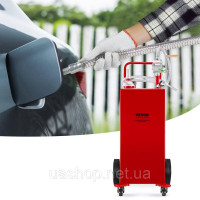 Vevor 310709 Бак для зберігання палива Fuel Caddy 30 галонів 4 колеса з ручним насосом, червоний