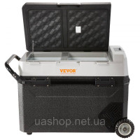 Vevor 311344 Кемпінговий холодильник 53 л Cool Box з рухомими електричними морозильними камерами 2 в 1 двозонний автомобільний