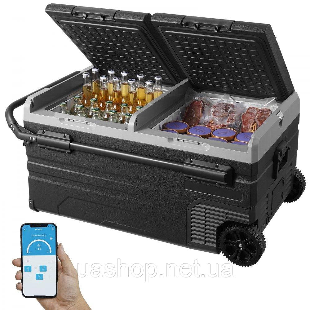 Vevor 311347 Портативний холодильник з морозильною камерою Car 95L Dual Zone Portable 80W Cool Box