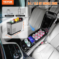 Vevor 311372 Автомобільний холодильник, 12V автомобільний холодильник з підлокітником, портативна однозонна морозильна камера, 15 Vevor 311372 Автомобільний холодильник, 12V автомобільний холодильник з підлокітником, портативна однозонна морозильна камера, 15