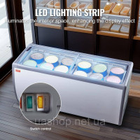 Vevor 311379 567L Комерційна вітрина для морозива. Вітрина для морозива. Vevor 311379 567L Комерційна вітрина для морозива. Вітрина для морозива.