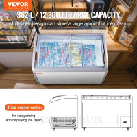 Vevor 311382 362L Комерційна вітрина для морозива. Вітрина для морозива. Vevor 311382 362L Комерційна вітрина для морозива. Вітрина для морозива.