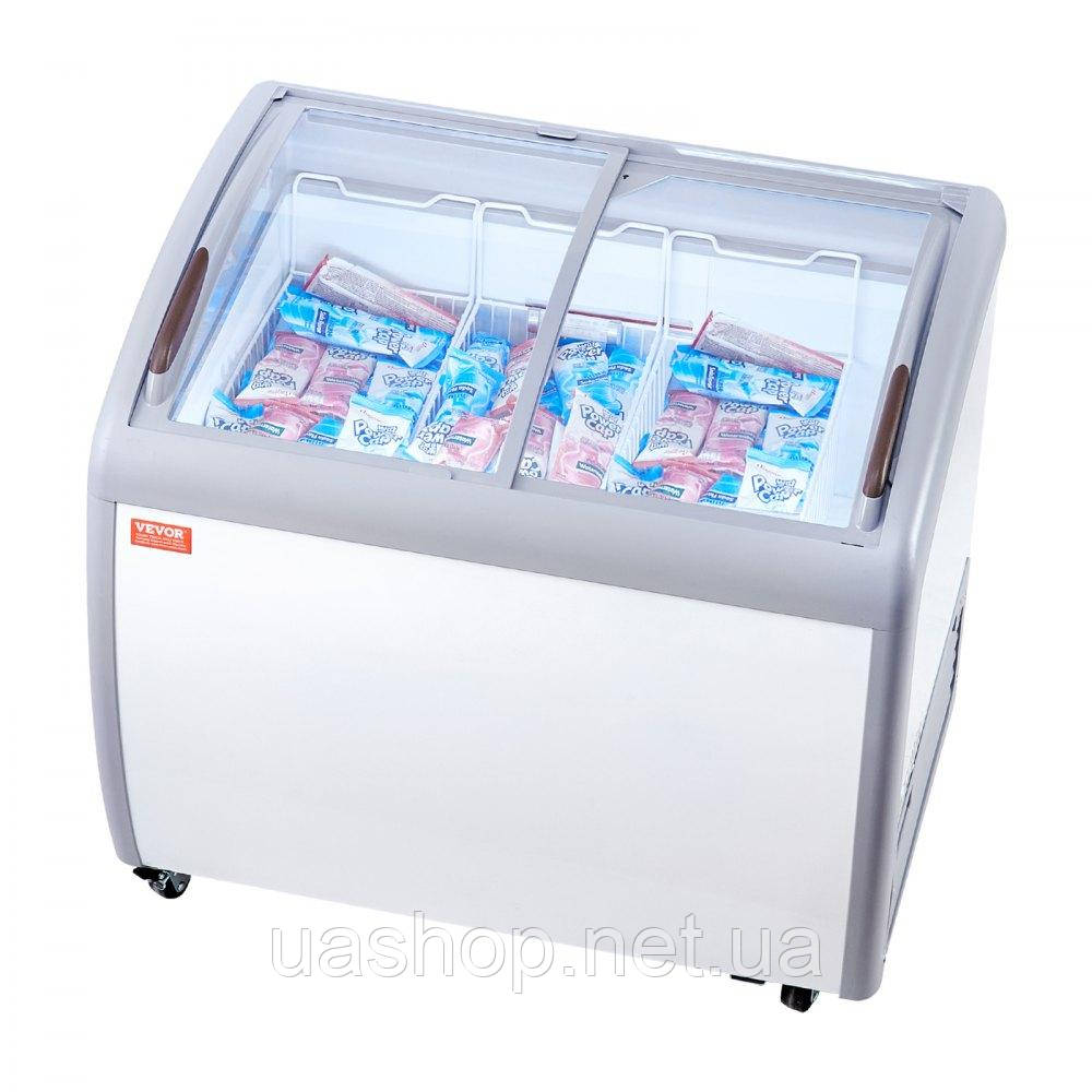 Vevor 311381 264L Комерційна вітрина для морозива Gelato Dip Freezer для морозива