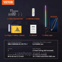 Vevor 310786 1 шт. 3 фути Whip Light з пружинною основою, LED Whip Light з додатком & Пульт дистанційного керування, Vevor 310786 1 шт. 3 фути Whip Light з пружинною основою, LED Whip Light з додатком & Пульт дистанційного керування,