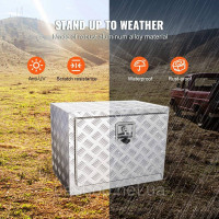 Vevor 310808 Ящик для вантажних автомобілів, ящик для зберігання пікапа 610 x 335 x 405 мм, алюмінієвий ящик для інструментів з Vevor 310808 Ящик для вантажних автомобілів, ящик для зберігання пікапа 610 x 335 x 405 мм, алюмінієвий ящик для інструментів з
