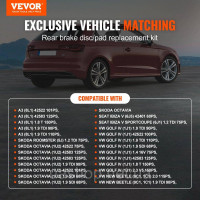 Vevor 310843 Гальмівний комплект гальмівні диски заднього моста комплект змінних гальмівних колодок 232мм Vevor 310843 Гальмівний комплект гальмівні диски заднього моста комплект змінних гальмівних колодок 232мм