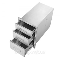 Vevor 311442 3 ящика для барбекю Ящики для барбекю 36X51см Газовий гриль з нержавіючої сталі Vevor 311442 3 ящика для барбекю Ящики для барбекю 36X51см Газовий гриль з нержавіючої сталі
