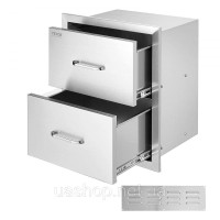 Vevor 311446 Ящики для барбекю 45 x 52 см Шухляда для зберігання гриля Лоток для гриля
