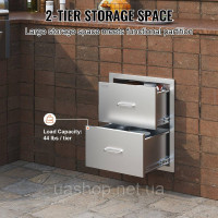 Vevor 311446 Ящики для барбекю 45 x 52 см Шухляда для зберігання гриля Лоток для гриля Vevor 311446 Ящики для барбекю 45 x 52 см Шухляда для зберігання гриля Лоток для гриля