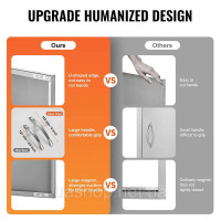 Vevor 311467 Двері для доступу до барбекю, 915 x 533 x 46 мм, подвійні двері для зовнішньої кухні, двері з нержавіючої сталі,
