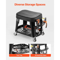 Vevor 310863 Сидіння Mechanic Stool Mechanic Stool Mechanic Stool 136 кг з інструментами, що обертаються Vevor 310863 Сидіння Mechanic Stool Mechanic Stool Mechanic Stool 136 кг з інструментами, що обертаються